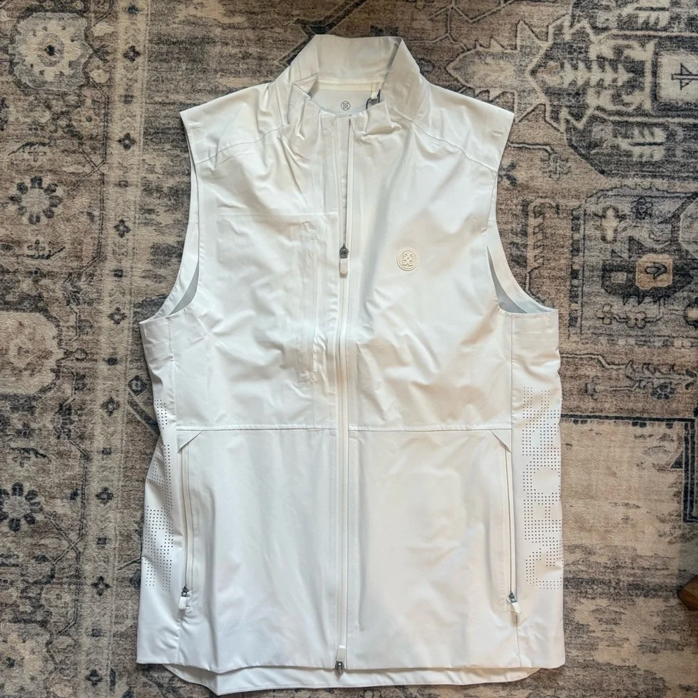 G/Fore Repeller Vest Mens Size S white Performance Golf New